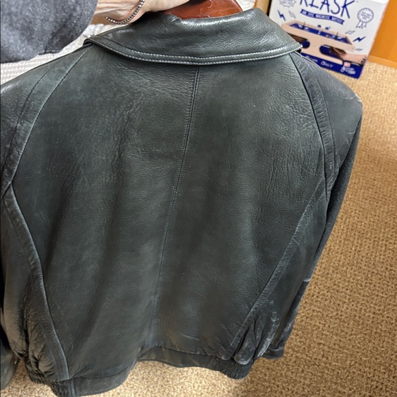 Pelle Studio Wilson’s Leather Bomber Jacket Mens L Black lined removable - Picture 5 of 5